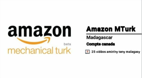 Télétravail Amazon MTurk - Compte Canada